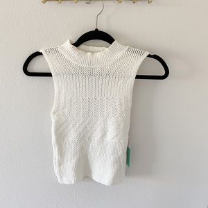 Crotchet Sweater Crop Top